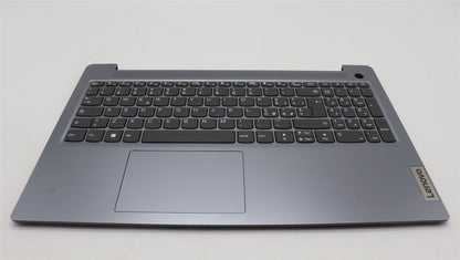 Lenovo IdeaPad 3 15IRU8 Palmrest Cover Touchpad Keyboard Italian Blue 5CB1L45905