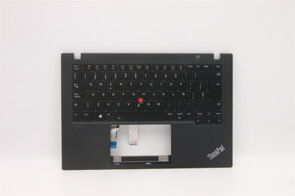 Lenovo ThinkPad T14s 2 Keyboard Palmrest Top Cover Spanish Black 5M11C47981