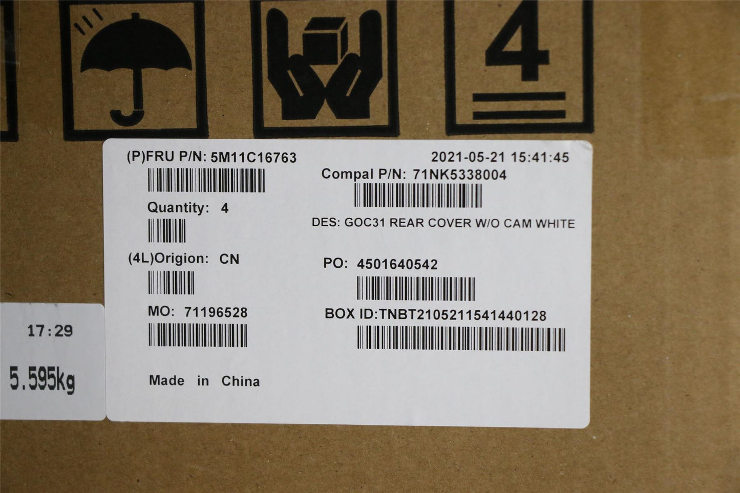 Lenovo REAR_COVER,White,AIO 3 22 5M11C16763