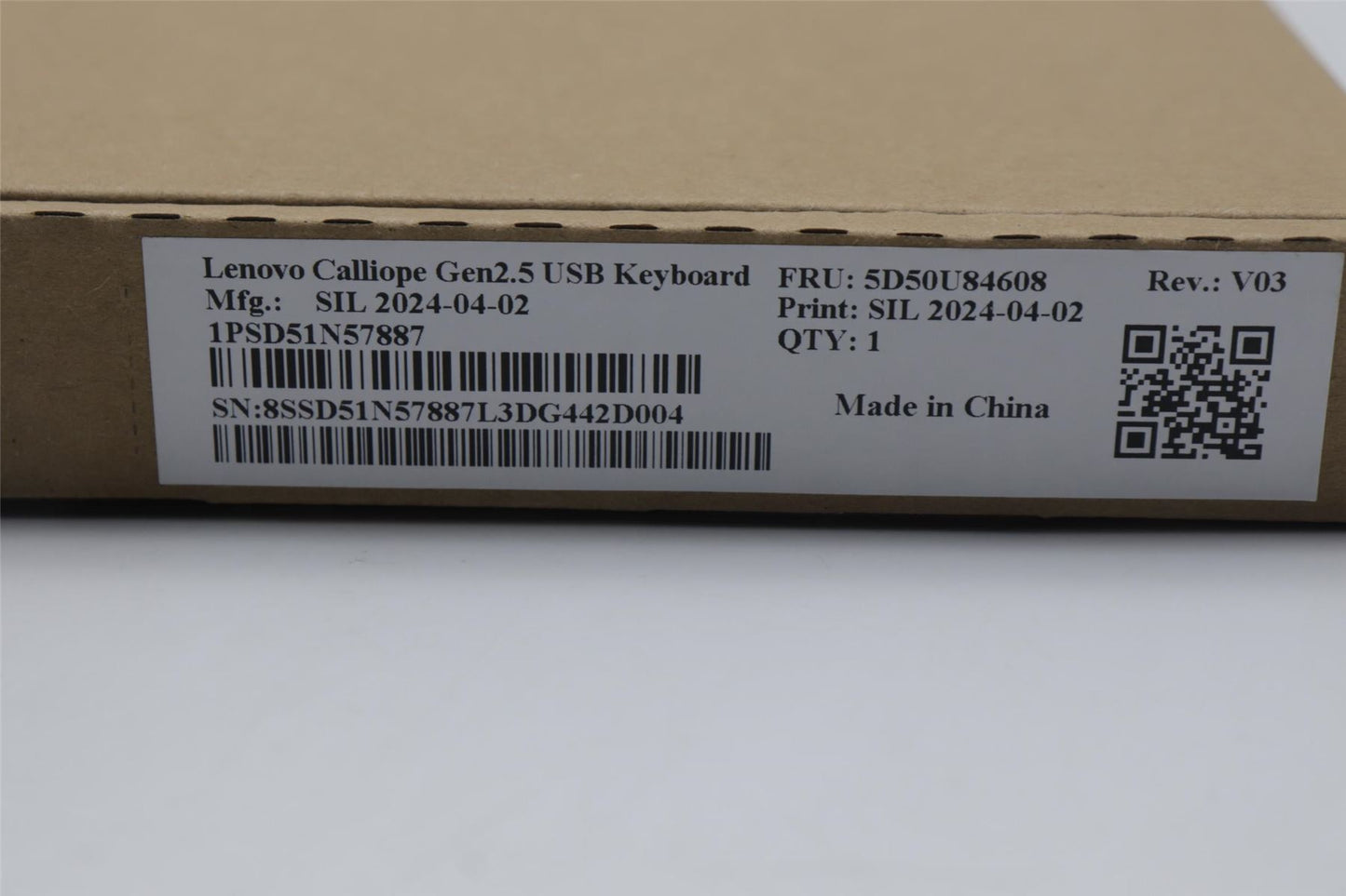 Lenovo DT_KYB Calliope USB G2.5 BK_Ara-470 5D50U84608