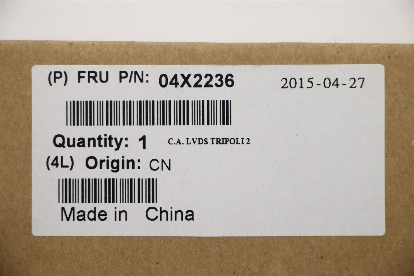 Lenovo FRU,C.A. lvds_Tri,LG 04X2236