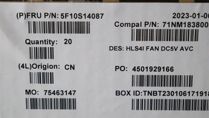 Lenovo IdeaPad 5 14IRL8 5 14ABR8 Thermal Cooling Fan Fans 5F10S14087
