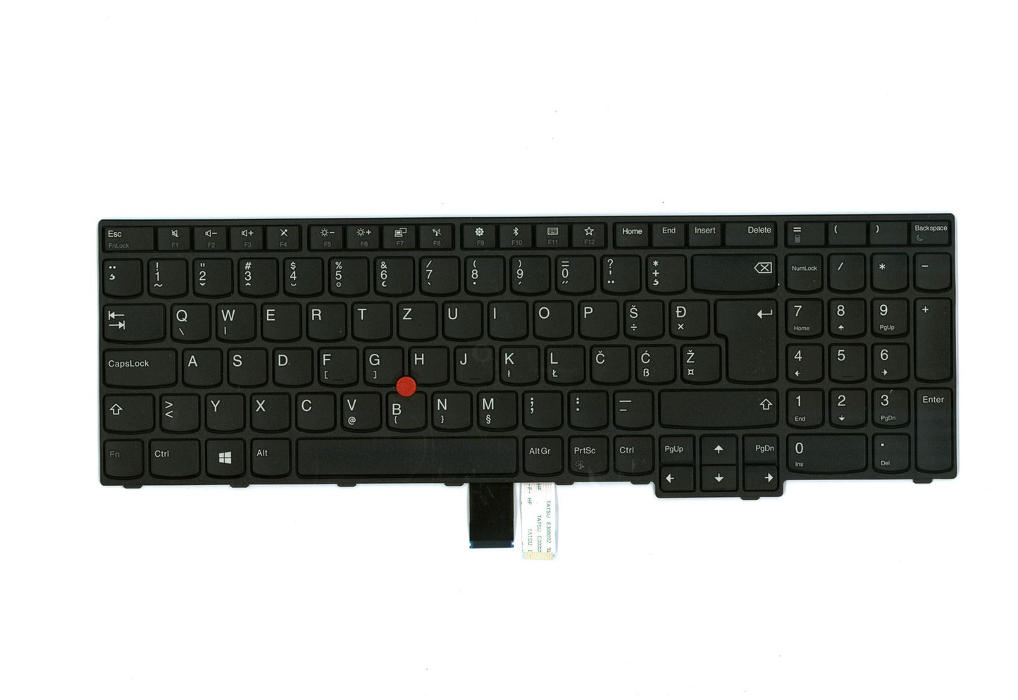 Lenovo ThinkPad E570 E575 Keyboard Slovenian Black 01AX185