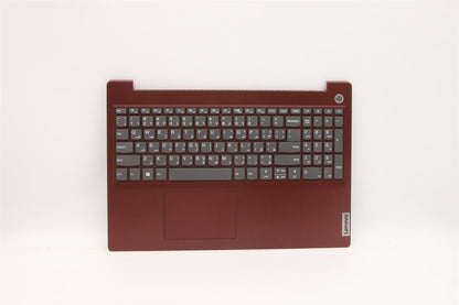 Lenovo IdeaPad 3-15IIL05 Palmrest Cover Touchpad Keyboard Arabic Red 5CB0X57640