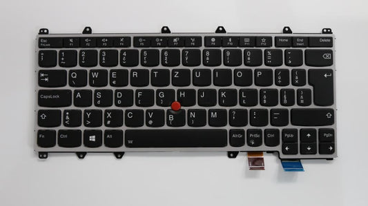 Genuine Lenovo Yoga 370 Keyboard Czech/Slovakian Silver Backlit 01EN451 01AV740