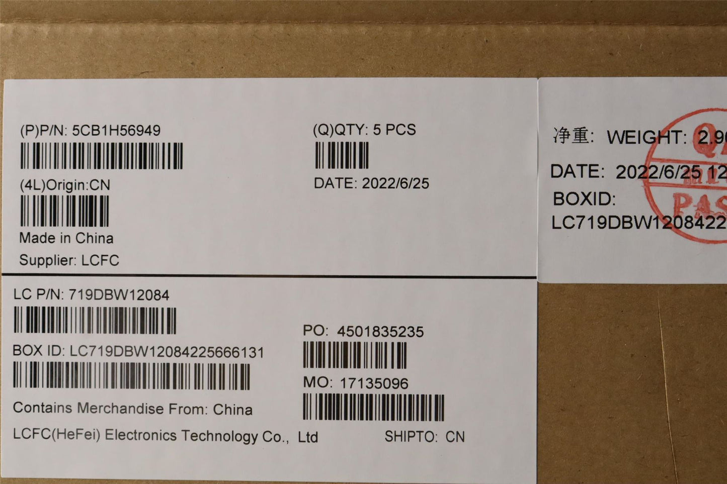Lenovo IdeaPad 3 14IAU7 Palmrest Cover Touchpad Keyboard Hebrew 5CB1H56949