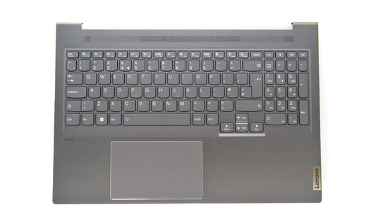 Lenovo Yoga 7 16ARH7 Palmrest Cover Touchpad Keyboard UK Storm Grey 5CB1J38459