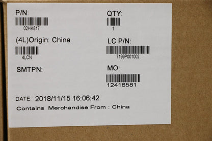 Lenovo ThinkPad P72 LCD Cover Rear Back Housing Black 02HK817