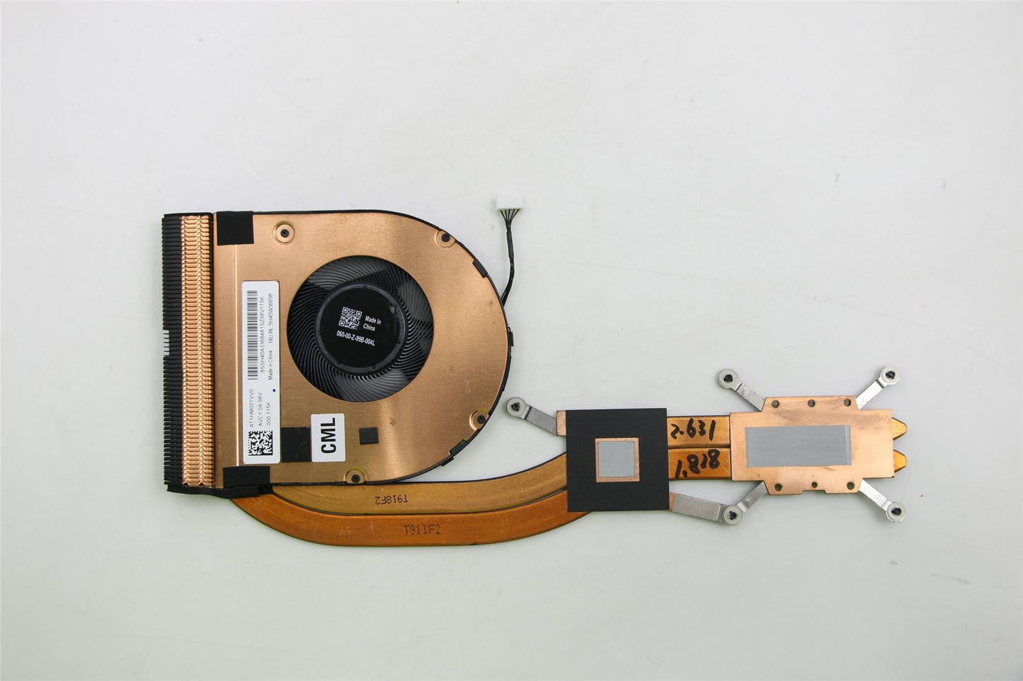 Lenovo ThinkPad T14 1 T490 Dissipateur thermique pour ventilateur 5H40W36698