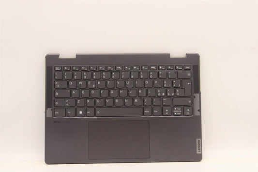 Lenovo Yoga 7 14IAL7 Palmrest Cover Touchpad Keyboard Italian Grey 5CB1J02464