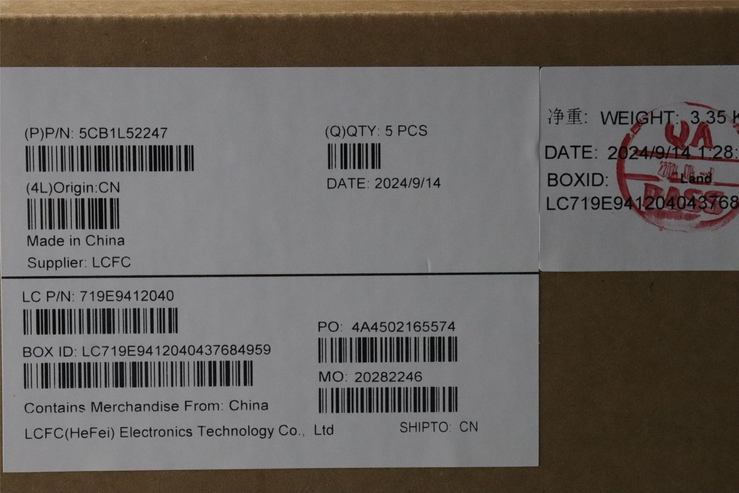 Lenovo Upper Case ASM_GER L82X8 FP NBL AB 5CB1L52247