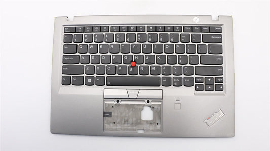 Lenovo Carbon X1 6th Keyboard Palmrest Top Cover US Silver 02HL894