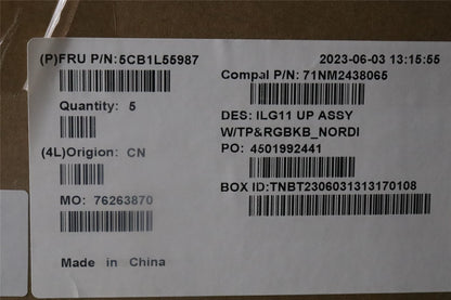 Lenovo LOQ 16APH8 LOQ 16IRH8 Palmrest Cover Touchpad Keyboard Nordic 5CB1L55987