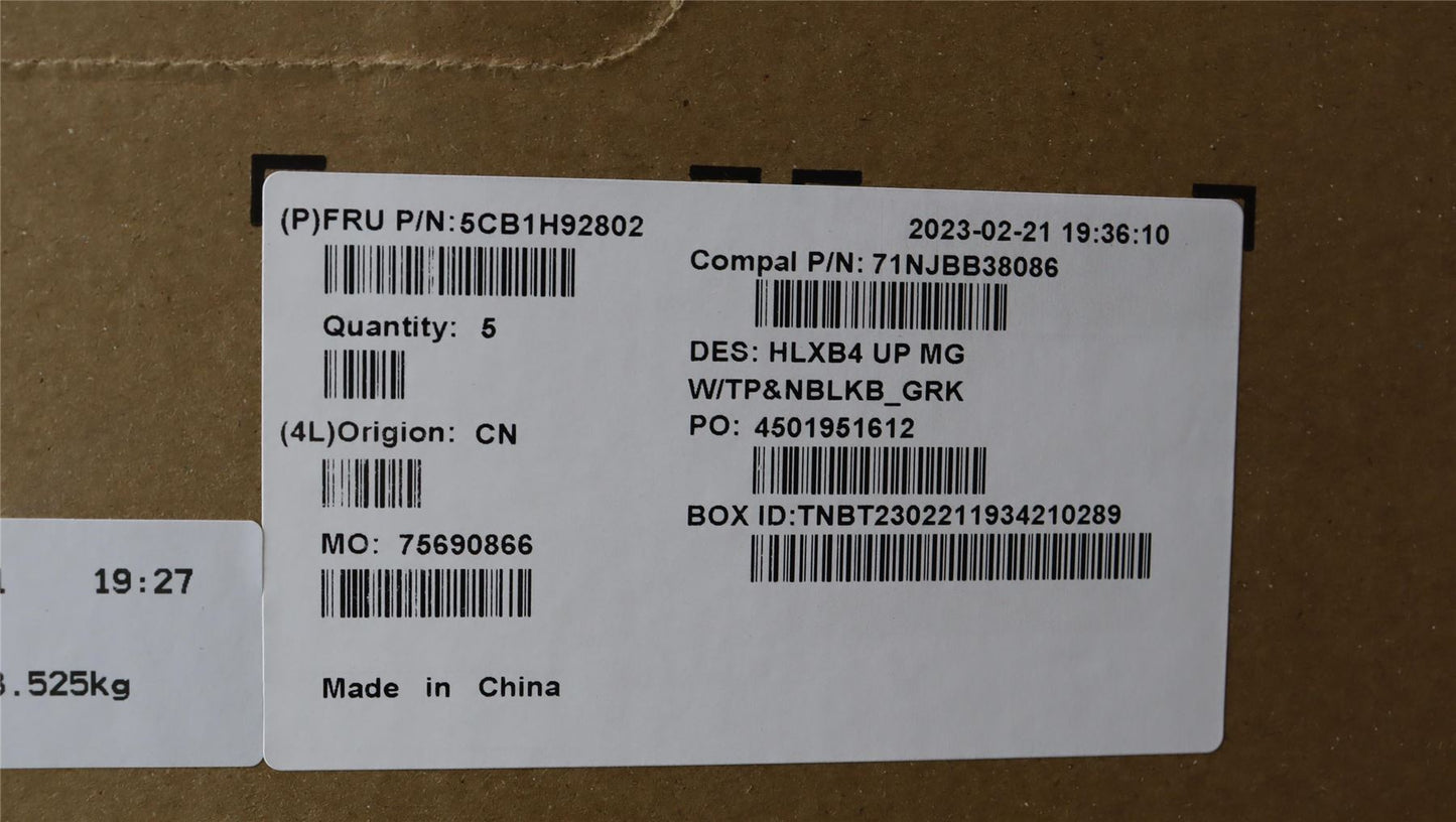Lenovo ThinkBook 14 G4 ABA Palmrest Cover Touchpad Keyboard Greek 5CB1H92802