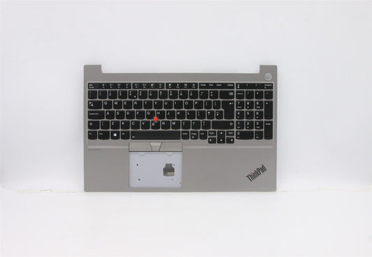 Lenovo ThinkPad E15 Keyboard Palmrest Top Cover UK Silver Backlit 5M10V16985