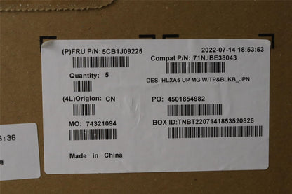 Lenovo ThinkBook 15 G4 IAP Palmrest Cover Touchpad Keyboard Japanese 5CB1J09225