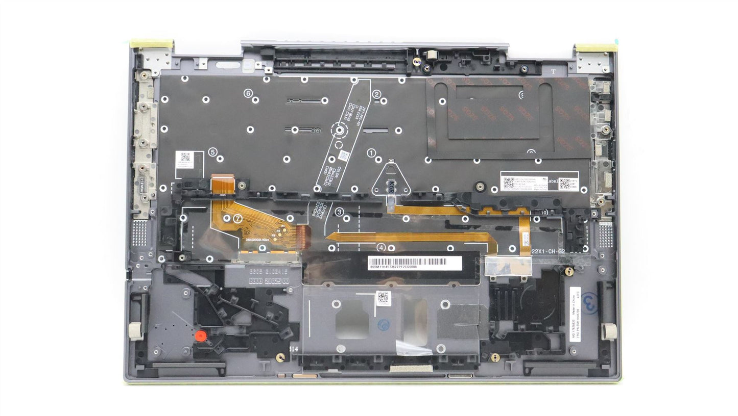 Lenovo ThinkPad X1 7th Gen Keyboard Palmrest Top Cover Greek 5M11H45736