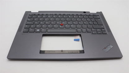 Lenovo ThinkPad X13 Gen 4 Keyboard Palmrest Top Cover Grey Backlit 5M11L64744