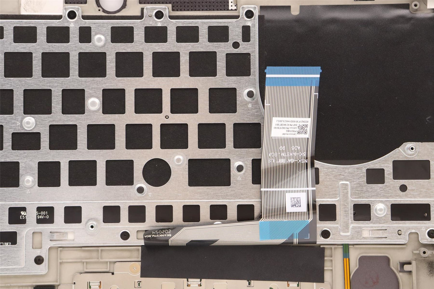 Lenovo S7 16IAH7 Palmrest Cover Touchpad Keyboard US Storm Grey 5CB1J04381
