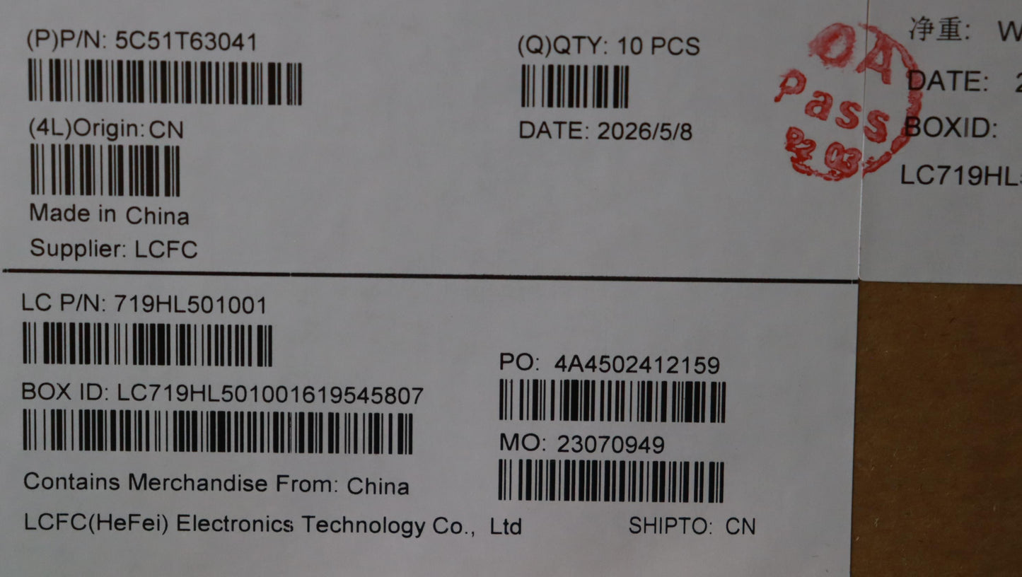Lenovo CARDPOP FRU PCBA IO/B NFP I/O Board 5C51T63041