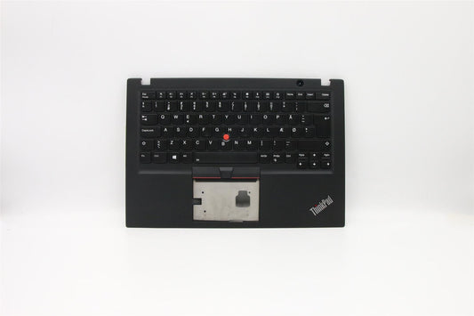 Lenovo ThinkPad T495s Keyboard Palmrest Top Cover Danish Black 5M11A08707