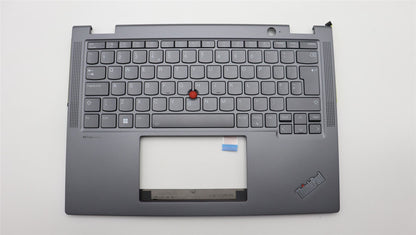 Lenovo ThinkPad X13 Gen 4 Keyboard Palmrest Top Cover UK Europe Grey 5M11L64613