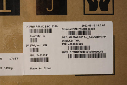 Lenovo Upper C82LM AL_ABLU FP BLKB_THAI 5CB1C13360