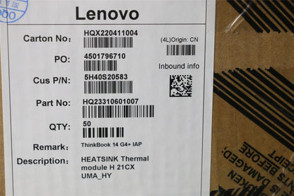 Lenovo Thermal module H 21CX UMA_PEAK 5H40S20582