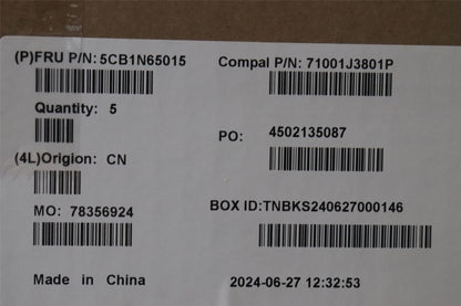 Lenovo UpperCase_SPA C 83G1 CG FP BL 5CB1N65015