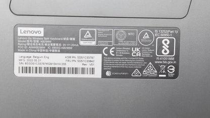 Lenovo Split KBD-Belgium Eng 5D51C33842