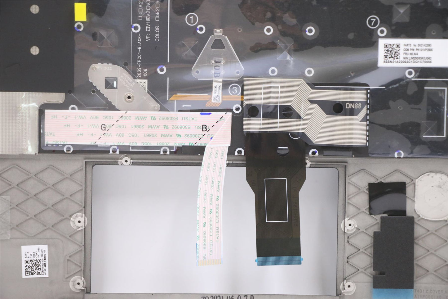 Lenovo MECH_ASM KBDW/C KOR BKLT(CHY) US BK 5M11A37360