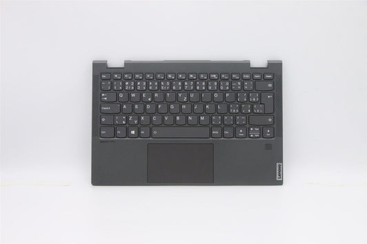 Lenovo Yoga C640-13IML Keyboard Palmrest Top Cover Czech Black 5CB0W43755