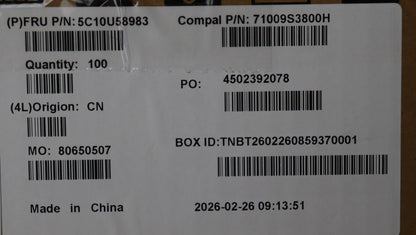 Lenovo M/B_FUNCTION/B I/O Cable 5C10U58983