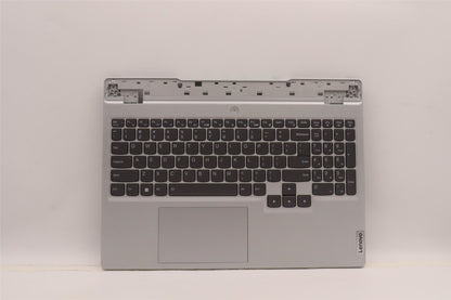 Lenovo 5 15IAH7H Palmrest Cover Touchpad Keyboard US Cloud Grey 5CB1F38699