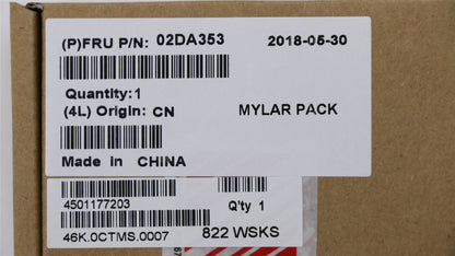 Lenovo 02DA353 MECHANICAL FRU MYLAR SR SCREW LKL1,YG