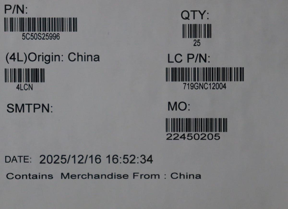 Lenovo CARDPOP L 83MY SSH_Group Fingerprint FPR Board 5C50S25996
