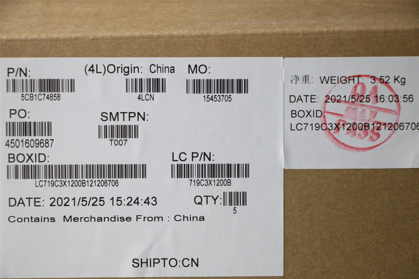 Lenovo Upper Case ASM_SPA L82JUBUWHW/F 5CB1C74858
