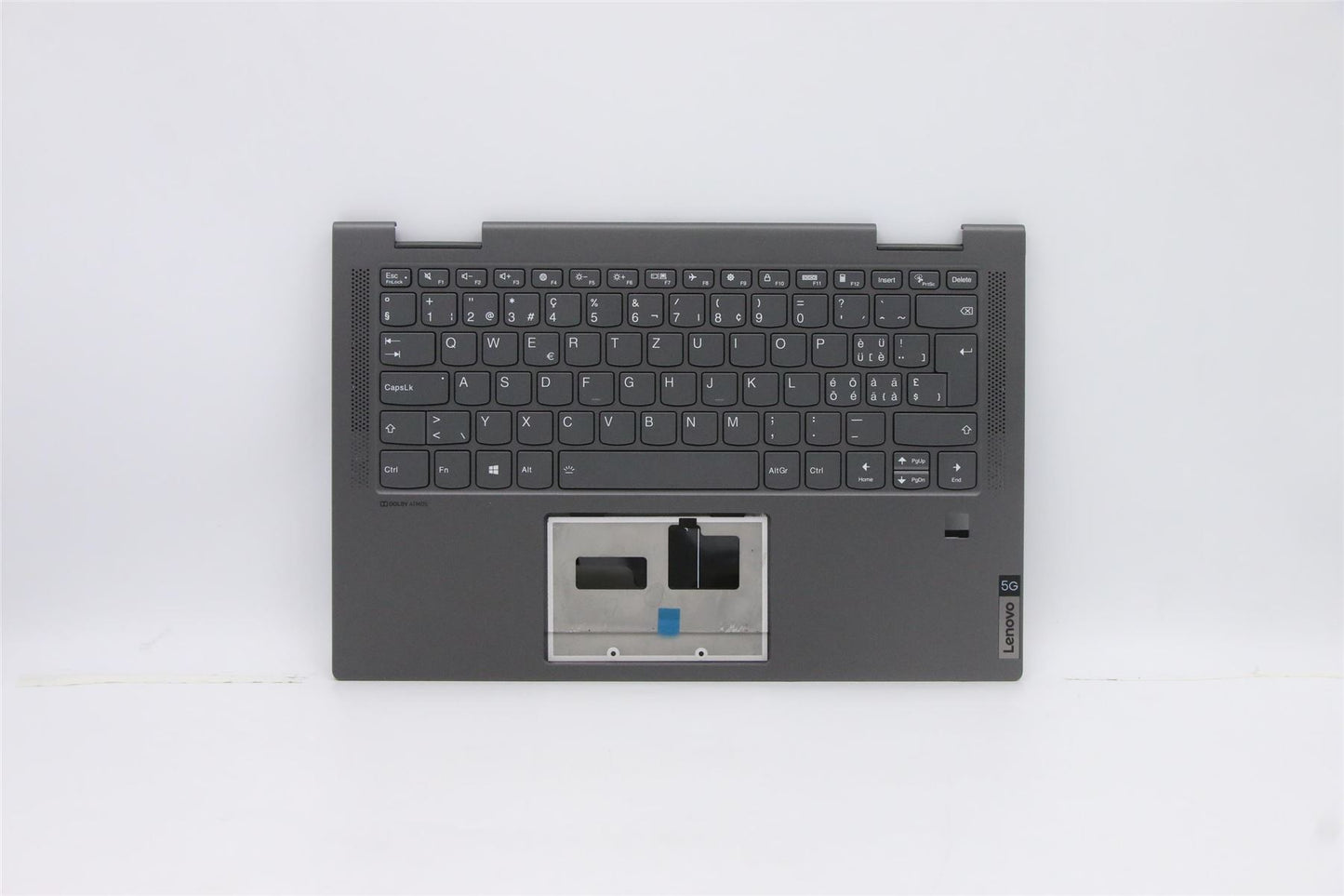 Lenovo IdeaPad 5G-14Q8CX05 Palmrest Cover Keyboard Swiss Grey Backlit 5CB0Z68491