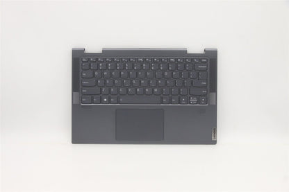 Lenovo Yoga 7-14ITL5 Keyboard Palmrest Top Cover US Black 5CB1A16231