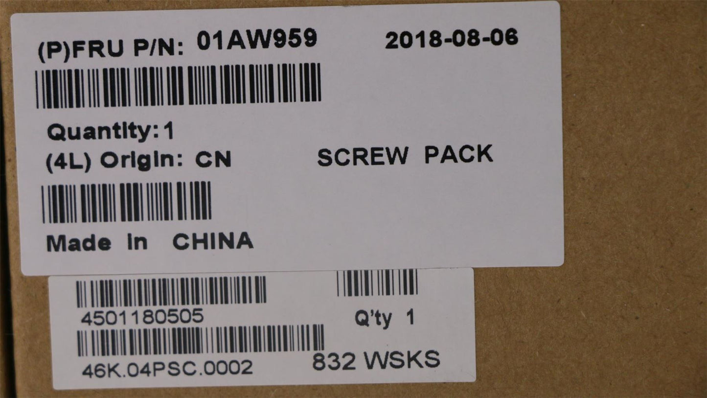 Lenovo Carbon X1 4th Screw Screws Kit 01AW959