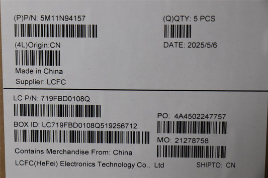 Lenovo MECH_ASM FRU KB 058FRA BL(TRI)UK Bk 5M11N94160