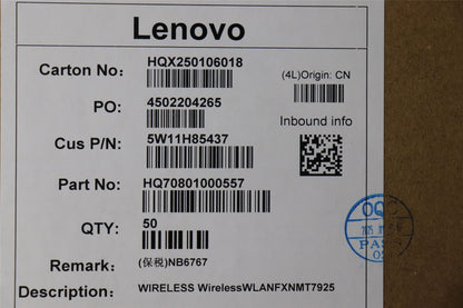 Lenovo Wireless,WLAN,FXN,MT7925 5W11H85437