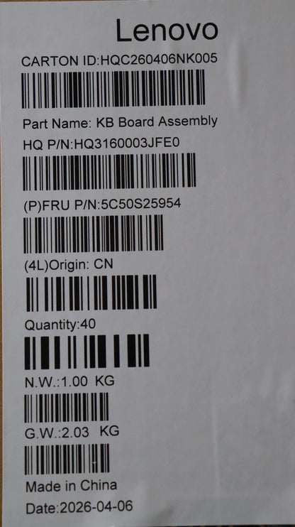Lenovo CARDPOP H 83TE USB Board 5C50S25954