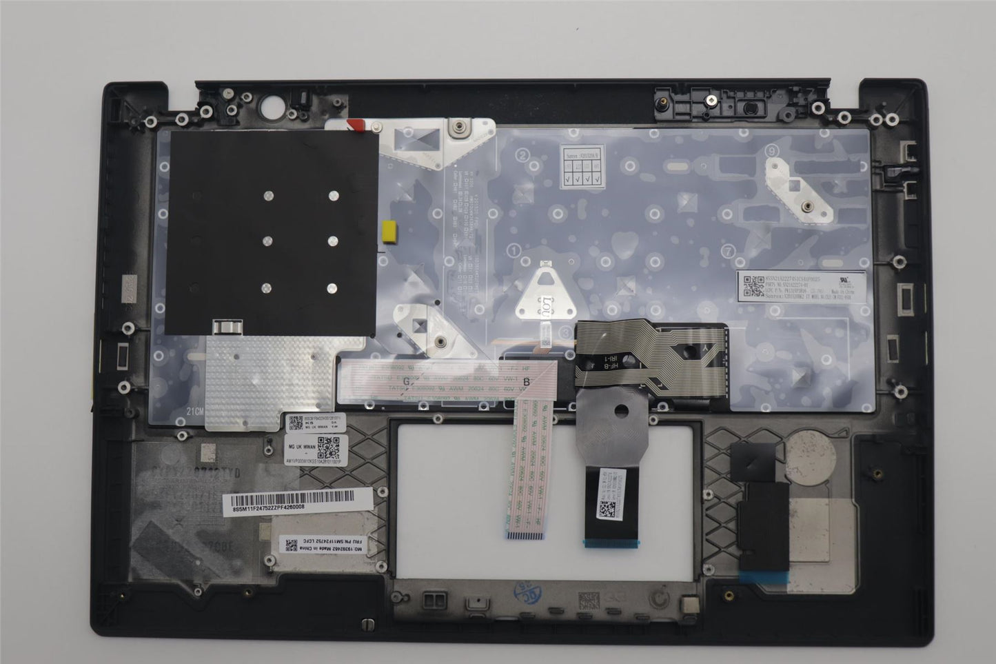 Lenovo ThinkPad T14s Gen 2 Keyboard Palmrest Top Cover Italian Black 5M11F24752