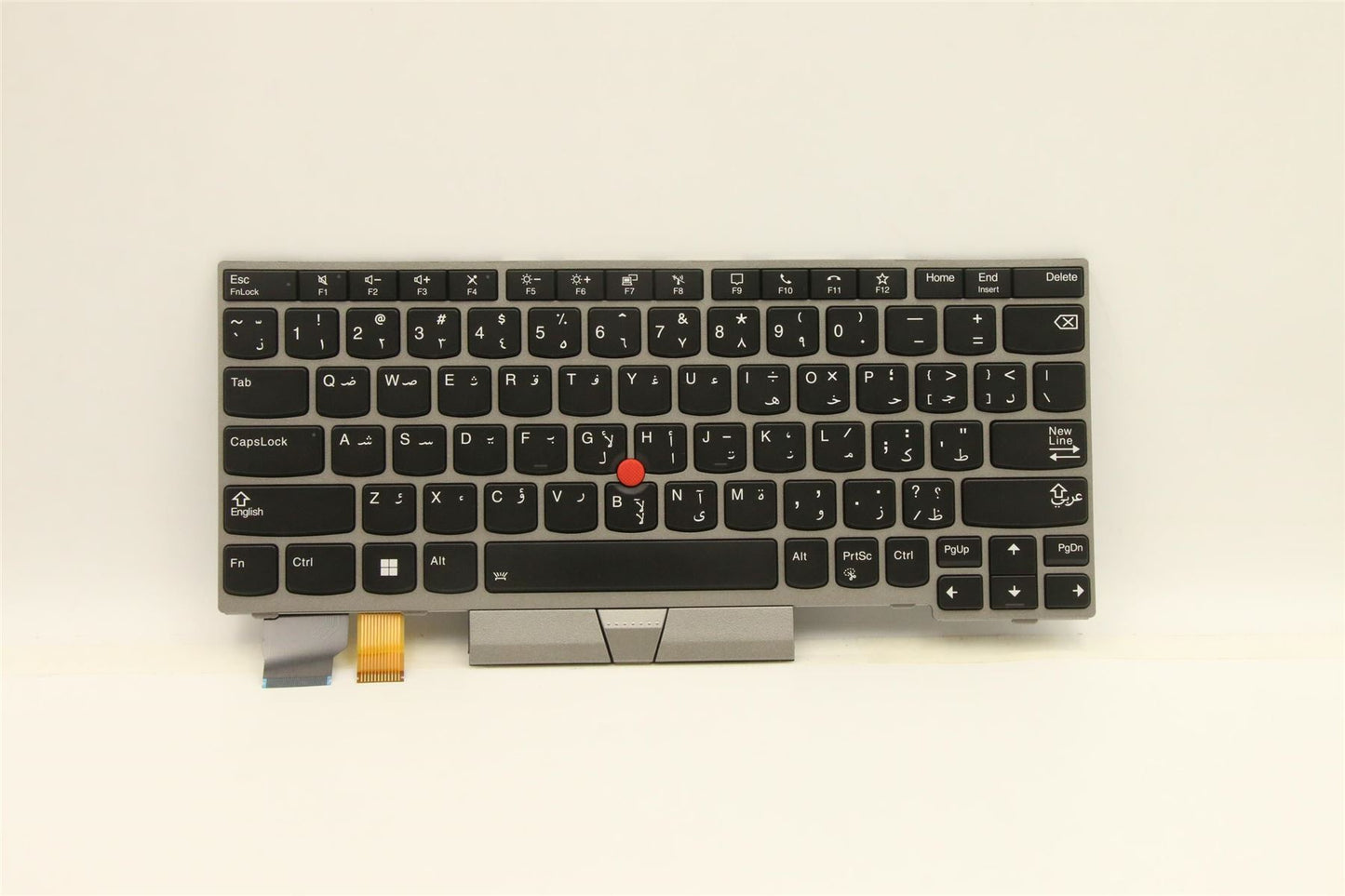 Lenovo ThinkPad L13 Gen 2 s Keyboard Arabic Silver Backlit 5N20V43477