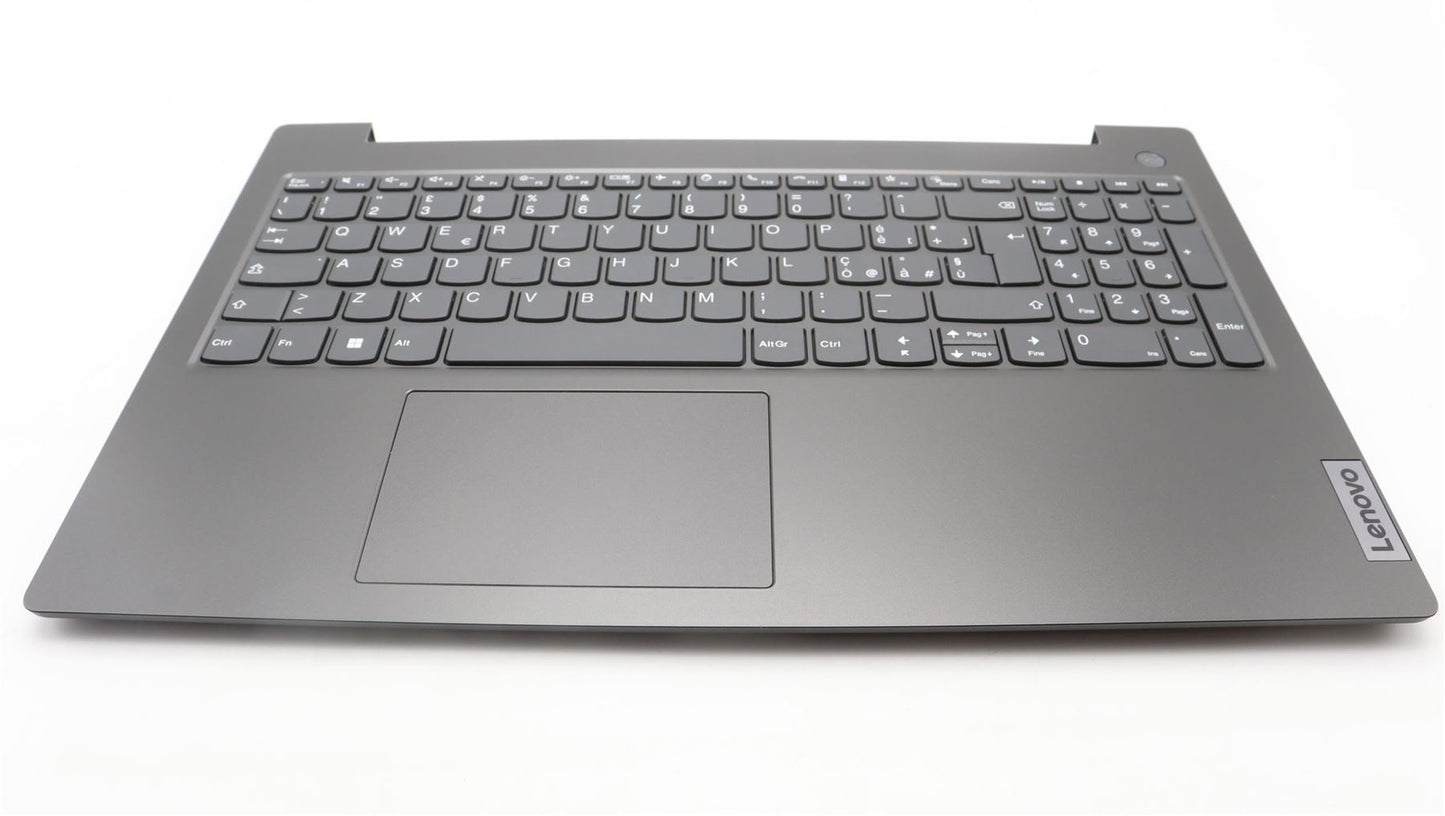 Lenovo V15 G3 IAP Palmrest Cover Touchpad Keyboard Italian Iron Grey 5CB1H80610