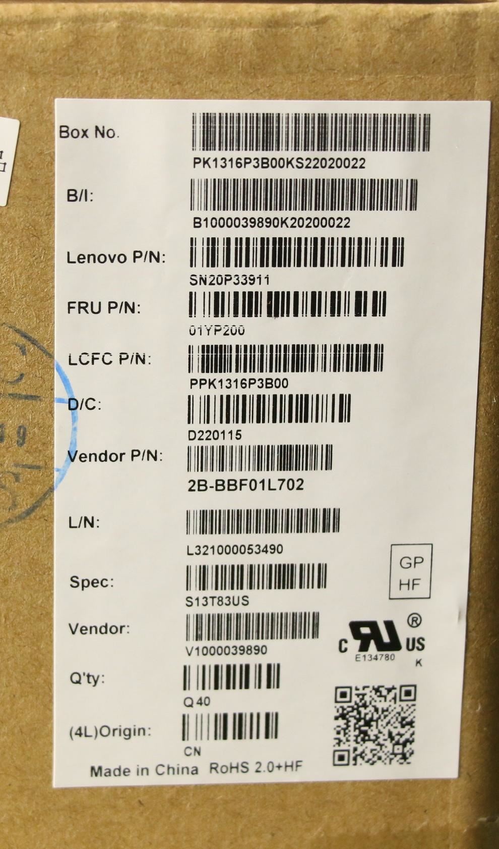 Lenovo ThinkPad X280 A285 X395 X390 L13 Keyboard US Black Backlit 01YP120