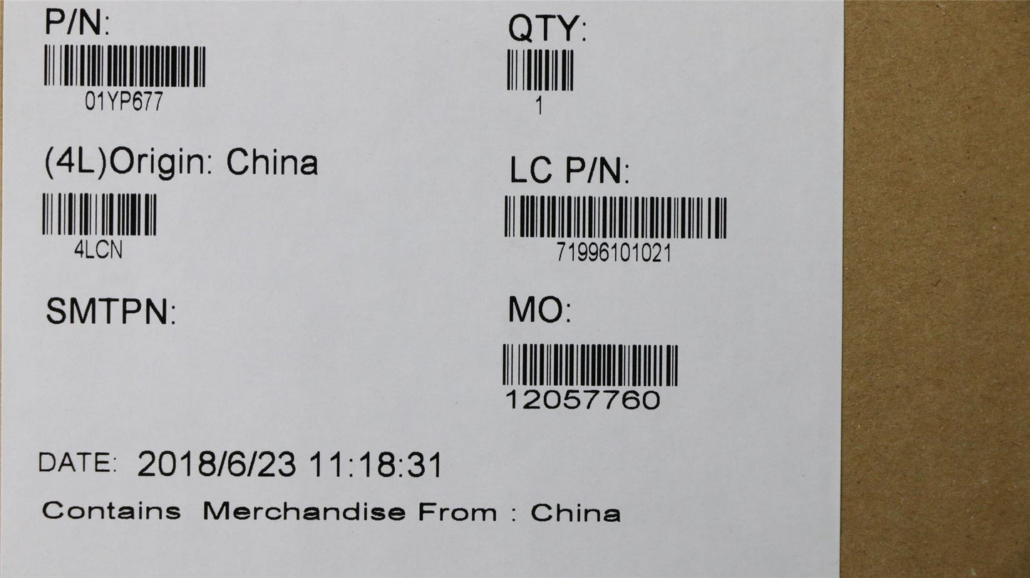 Lenovo NB_KYB FRU COMO NM,LTN,KB,BK,CFE 01YP677