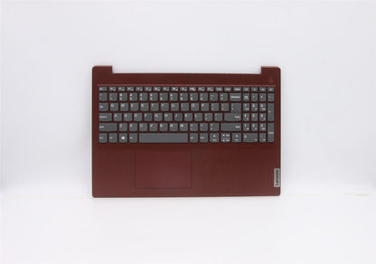 Lenovo IdeaPad 3-15ARE05 3-15IIL05 Keyboard Palmrest Top Cover US Red 5CB0X57596