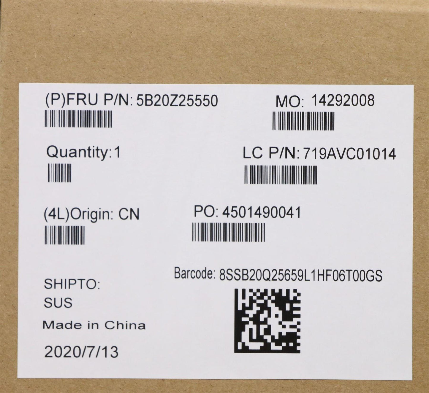 Lenovo 5B21C69259 i7-10510U NvP16GNOK NAYTdT2L3nA